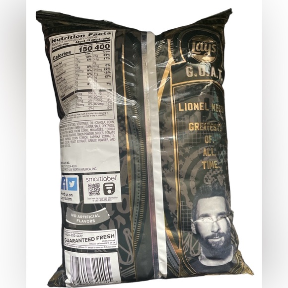 Lays Potato Chips Lionel Leo Messi ⚽️G.O.A.T. Limited Edition World Cup 2022 New - Picture 2 of 2